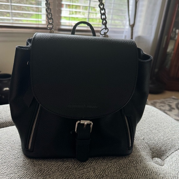 Black Leather Backpack - Picture 9 of 13